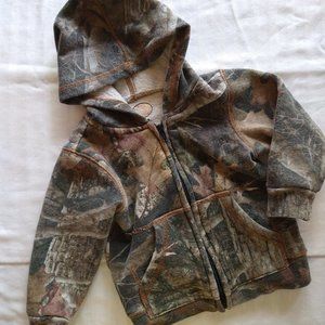 infant hooded jacket, camouflage, 12M